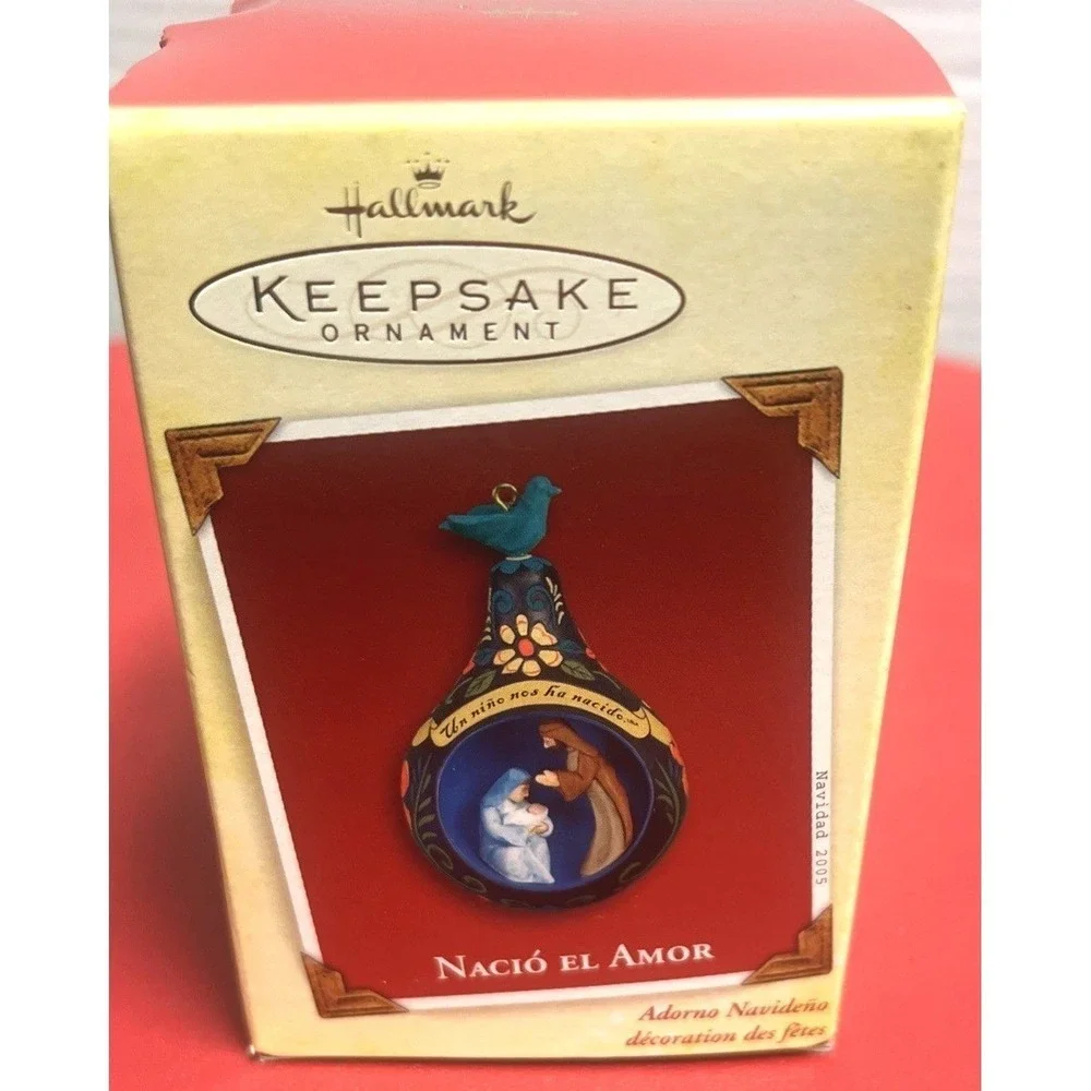 Hallmark Keepsake Ornament Nacio‎ El Amor Spanish Mary Jesus Joseph 2005 NIB NOS